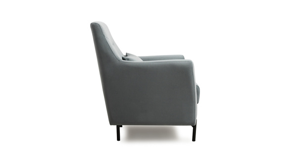 Кресло для отдыха Барселона ТК 673 велюр Diagonal 995 серо-голубой