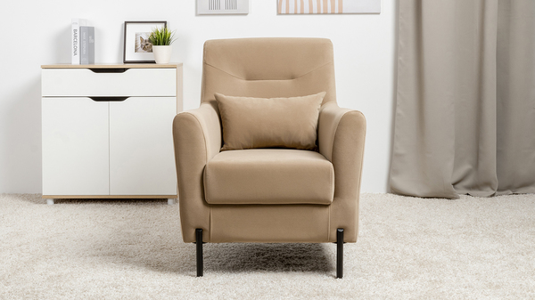 Кресло для отдыха Барселона ТК 670 велюр Diagonal 290 бежевый