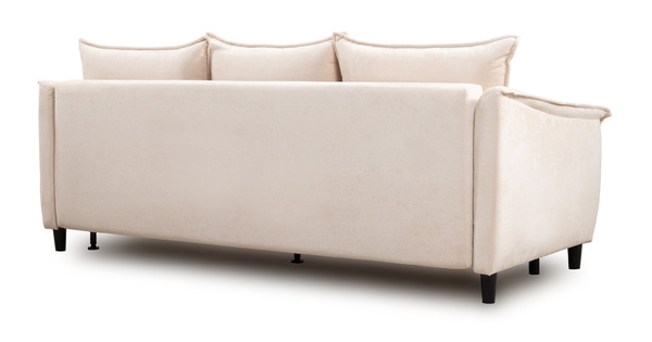 Диван-кровать прямой Берта ТД 771 велюр Mirage semolina молочный