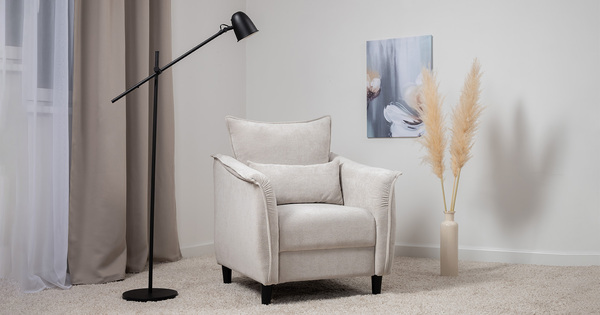 Кресло для отдыха Берта ТК 770 велюр Mirage dove серый