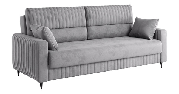 Диван-кровать прямой Изабель ТД 735 велюр Романс грей cерый