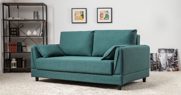 Диван-кровать прямой Макс ТД 287 жаккард Анри 19 изумрудный