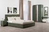 Кровать Марион 160 велюр OCEAN 012 темно-зеленый с ортопедическим основанием и подъемным механизмом (спальное место 160 х 200)