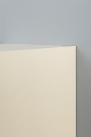 Гостиная Марион композиция 3 слоновая кость С341 PE, слоновая кость 6898 ПВХ, белый PE шагрень (собирается на любую сторону)