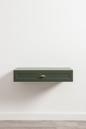 Стол-консоль Марион 12.318 дымчатый зеленый K521, олива шагрень AG 1050 ПВХ