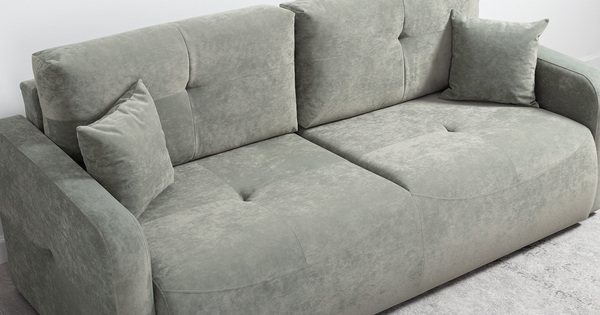 Диван-кровать прямой Марсель ТД 700 велюр Aura 17 зеленый