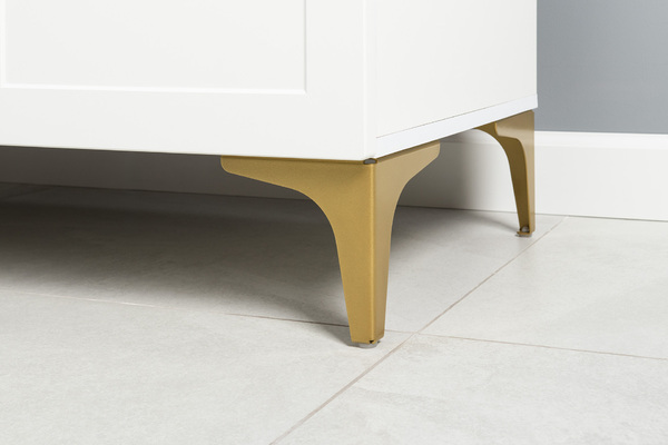 Тумба под ТВ Монтесито 16.67 Белый PE шагрень, белая шагрень 4101 ПВХ