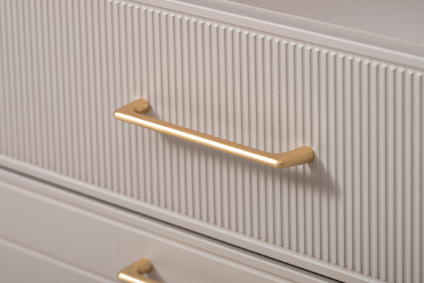 Гостиная Ричфорд композиция 1 с карнизами, кашемир 5981 BS, моно керамика D166-2 ПВХ, белый PE шагрень (собирается на любую сторону)