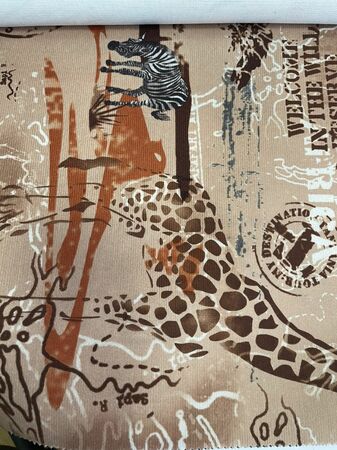 Кровать детская двухъярусная Карамель 75 ясень шимо темный/светлый, диван - велюр Савана (сборка на любую сторону) спальное место верх 80х190, низ 120х185