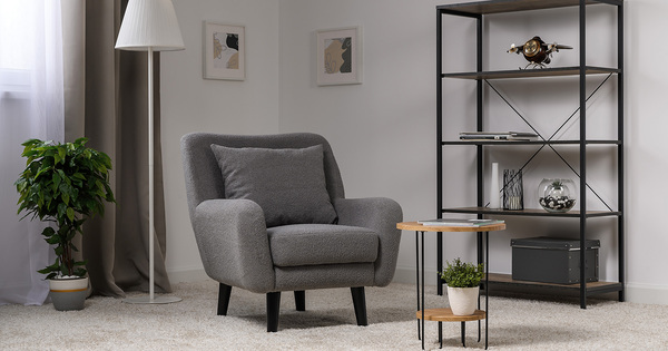 Кресло для отдыха Шон ТК 273 велюр Romeo 06 серый