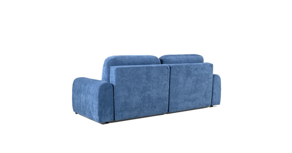 Диван-кровать прямой Тэдди 1504 композиция 1, букле Pique 009 синий, модульная система